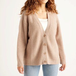 Quince 100% Cashmere Cardigan Sweater